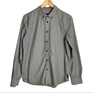 Mens prAna Button Down Shirt Size Small Reinhold Organic Cotton  Blend